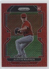 2022 Panini Prizm Tier II Red Mojo Prizm 22/149 Austin Warren #187 4f5