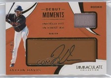2020 Immaculate Debut Moments Relics Tan Leather /99 Jaylin Davis Auto 4f5