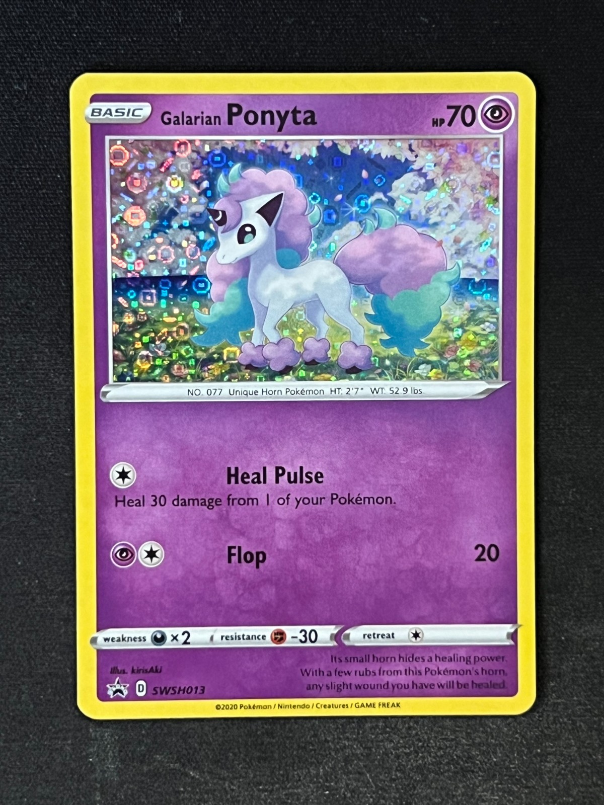Pokemon Galarian Ponyta SWSH013: Sword & Shield Promo NM Holo