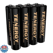 Tenergy Premium PRO Rechargeable AAA Batteries, High Capacity 110