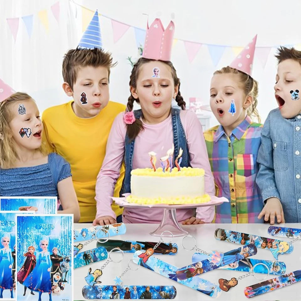 Favores de fiesta congelados, conjunto de bolsas de fiesta de cumpleaños Anna Elsa, decoraciones de fiesta congeladas Foto 2 de 4