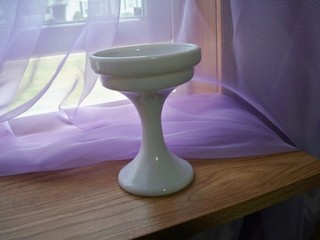 Westmoreland Milk Glass Mini Lite Candle Lite Base CL1 Line 1972