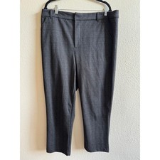 Wit  Wisdom Gray Black Plaid Stretch Pants Sz 16 EUC L2040FE5E