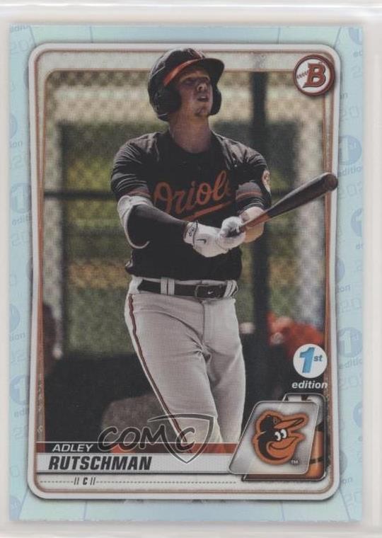 2020 Bowman 1st Edition Sky Blue Foil Adley Rutschman #BFE-50 0ms5