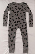 NEW Carter's Toddler Girl Gray 2 Pc Butterfly Print Long Sleeve Pajama Set 4T