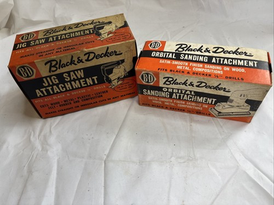 #ad Black amp; Decker Orbital Sanding Attachment Cat. No U 1016 amp; Jig Saw Att. U 1017 $37.77