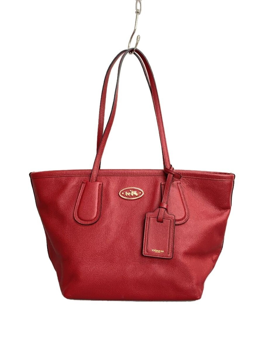 Coach Red PVC Shoulder Bag 16x8x14in Pre-Owned