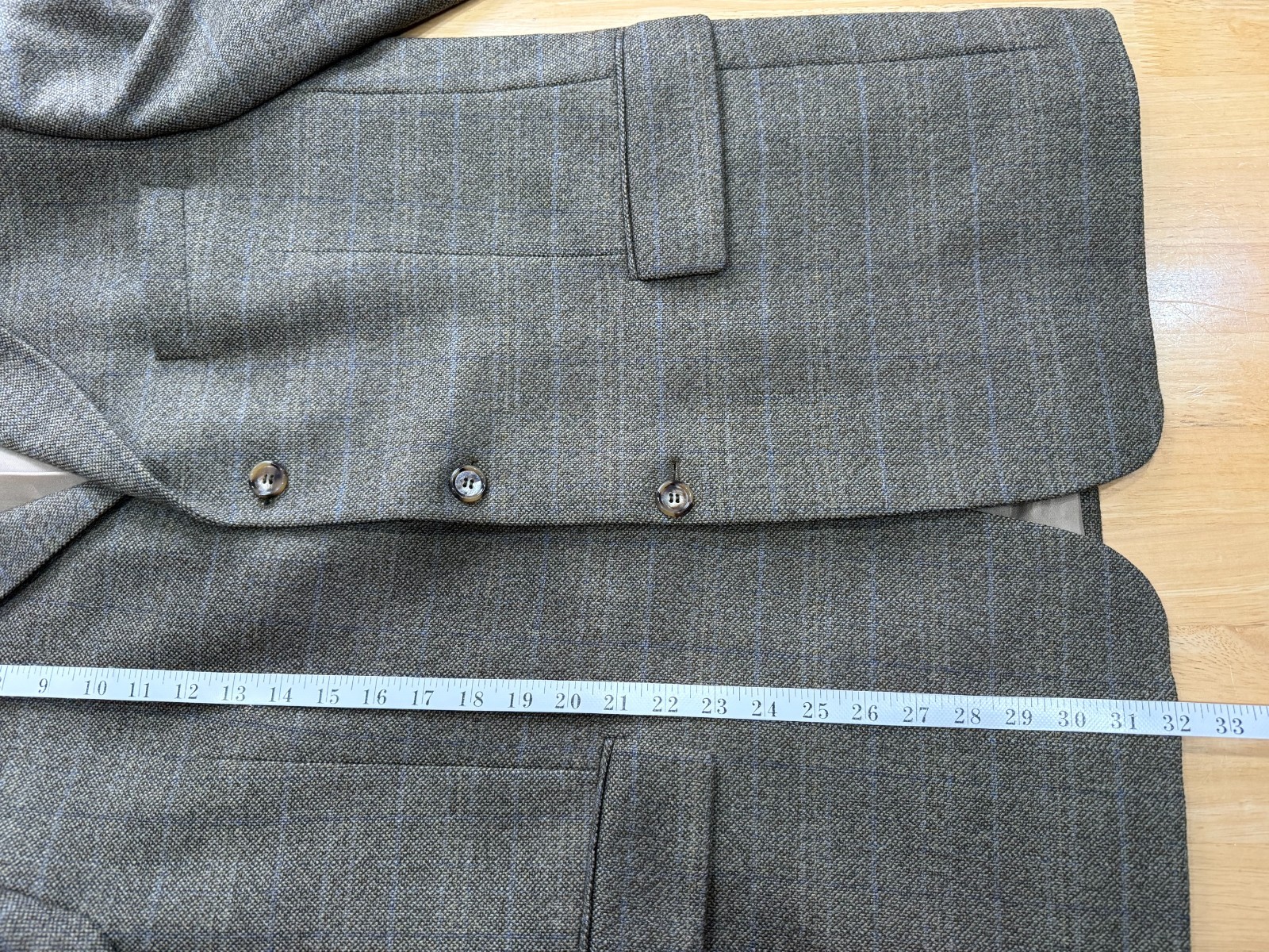 Bruno Saint Hilaire Wool Blazer Mens UK 42R Khaki Green image 8