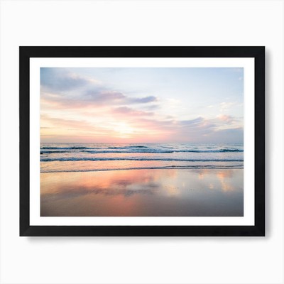 Sonnenuntergang Kunstdruck gerahmt Wandbild Poster Leinwanddruck Bild