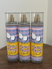 NEW 3X Bath  Body Works  Cotton Candy Clouds  3 Pack Fragrance Mist Spray 8 oz
