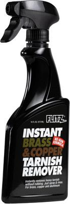FLITZ Instant Brass and Copper Tarnish Remover - 16Oz Bottle of Usa-Made Organic