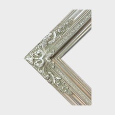 24 X 36 In Stock-Traditional compo XL ornate corners wood frame,Silver Leaf