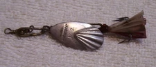 100725  VINTAGE HENDRYX SPINNER NO 2  LURE 2-3/4" OVERALL