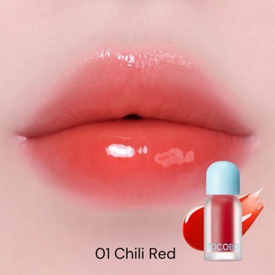 TOCOBO Juicy Berry Plumping Lip Oil [#01 Chili Red] Vegan Gloss *UK-VERKÄUFER*
