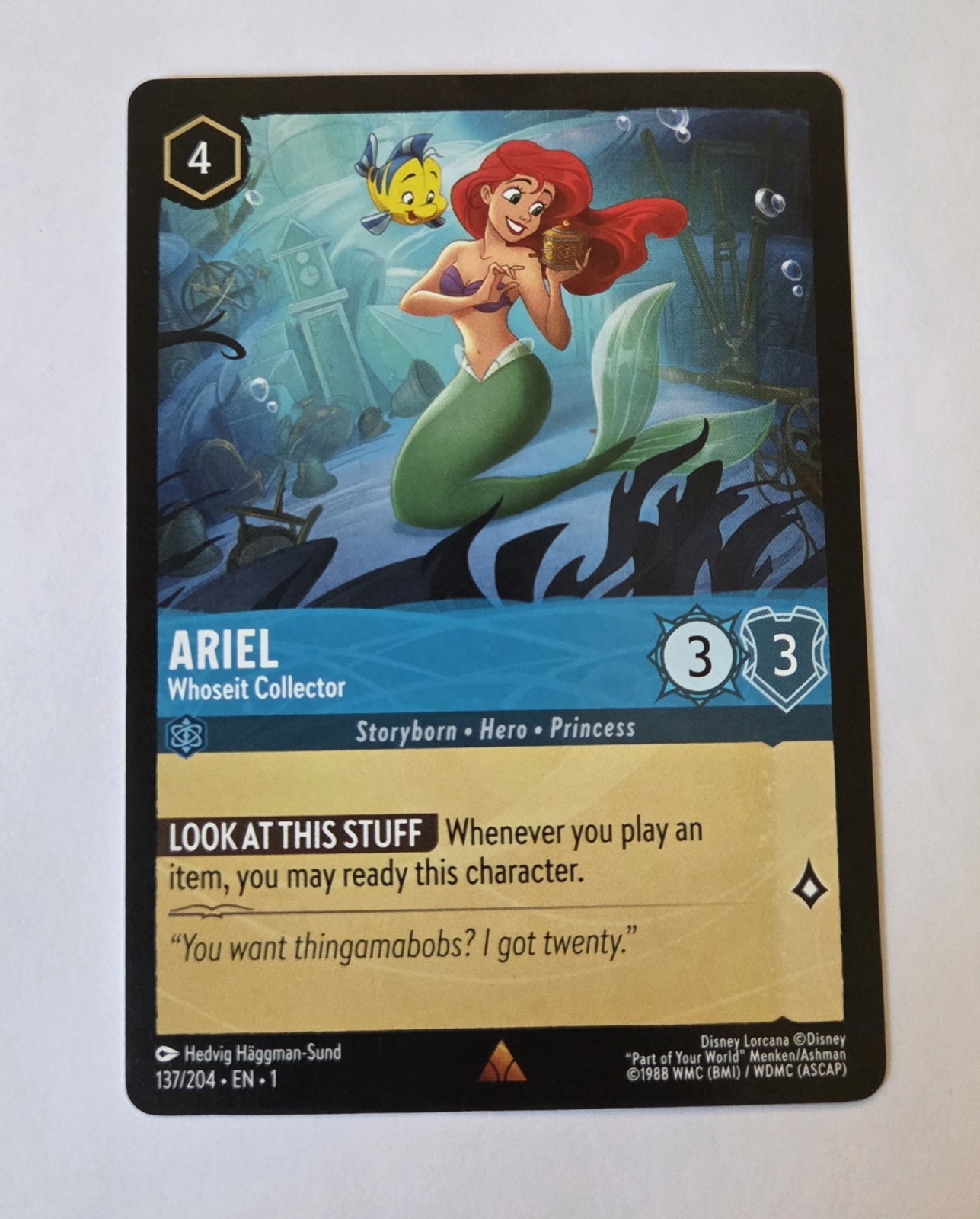 Ariel #137/204 The First Chapter Non-Foil Disney Lorcana