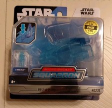 Jazwares Star Wars Micro Galaxy Squadron Rebel A-Wing Hologram Blue 0231 Chase