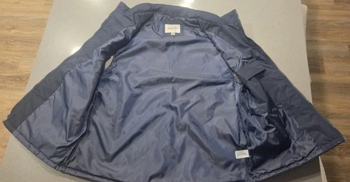 Goodfellow & Co Men's Quilted Navy Blue Zip Up Puffer Vest With Side Pockets XL image 2