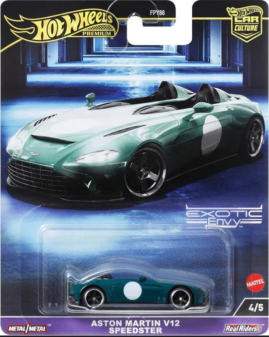 Hot Wheels FPY86-HKC78 Aston Martin V12 Speedster grün Exotic Envy 4/5 ca. 1:64 - Bild 1 von 1