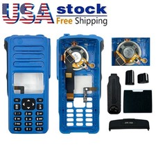 Blue Front Housing Cover Case Refurbish for XPR7550 Two Way Radio W/ Speaker