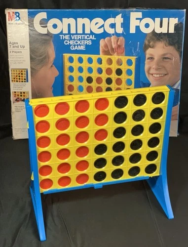 1986 Vintage CONNECT FOUR Game Milton Bradley 99% Complete - Only Missing Manual