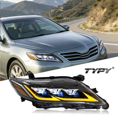 Triple Projector Headlights For Toyota Camry 6th Gen 2010-2011 Front Lamps Pair 
