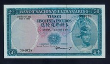 Portugal Timor 50 Escudos 1967 P-27  UNC