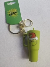 Dr Seuss. The Grinch Tumbler Green Key Chain Christmas Bio World NWT