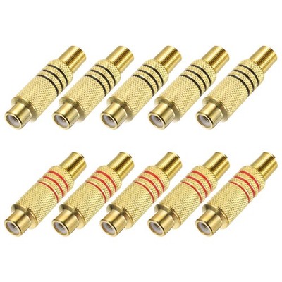 270RCA Solder Female Gold Plated Connector Adapter Jack Plug Gold 10pcs