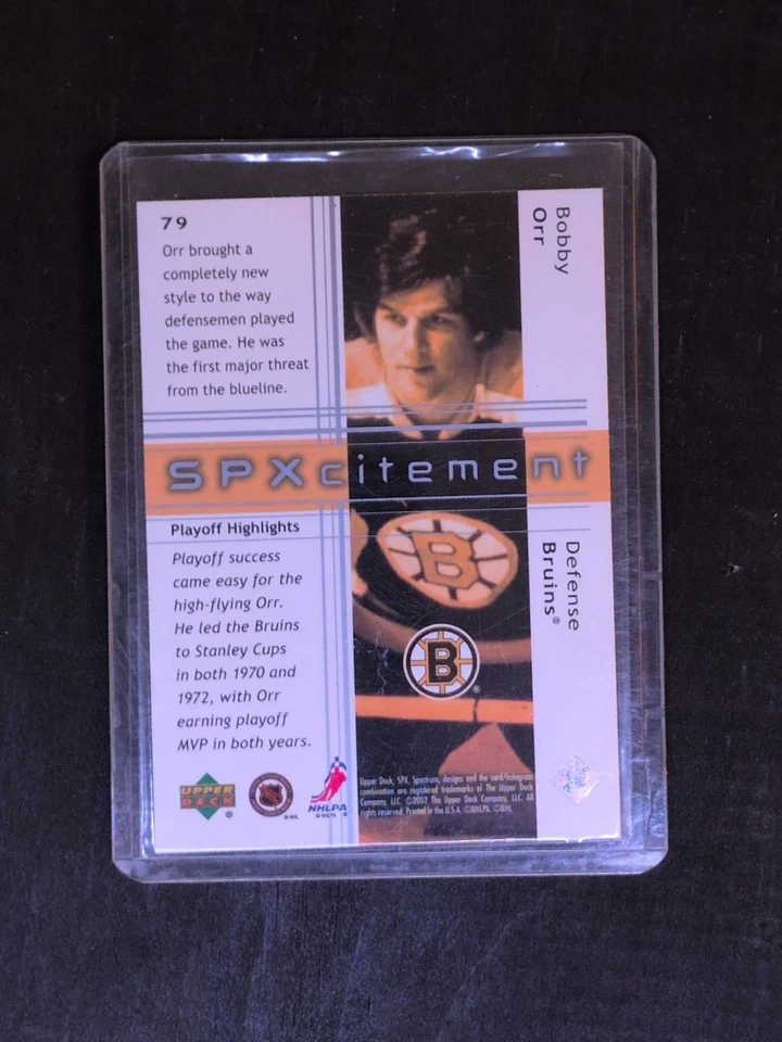 AUTOGRAPHED 2002-03 SPx - Bobby Orr #79 - Image 2 of 3