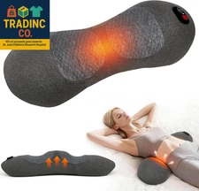 3 in 1 Electric Lumbar Massager Support Pillow, Back Massager with Heat, Adjusta