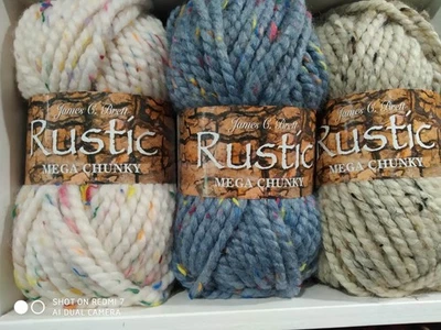 James C Brett Laine à Tricoter Mega Épaisse Rustique, 5x100g, Coloris CS26 - Photo 1/4