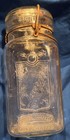 1920s ~ QUEEN TRADE MARK WIDE MOUTH Square Quart Canning Jar Smalley BOSTON — photo 1