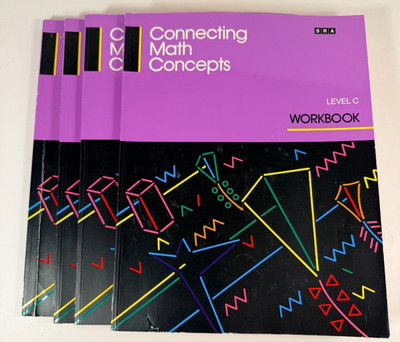 SRA 1992 Connecting Math Concepts Level C Workbook Lot of 4 0574156526