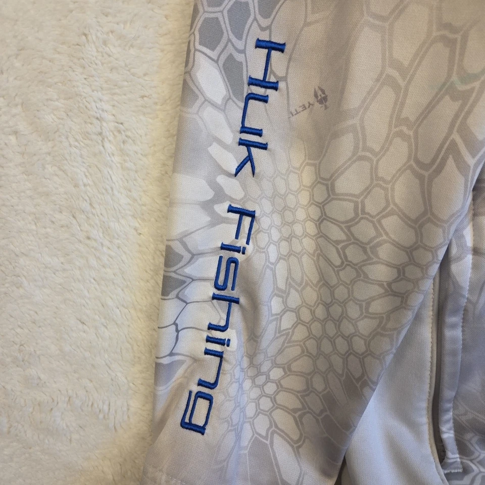Huk Kryptek Camo Icon 1/4 Zip Top Quick Dry UV Protection Fishing Boating  - Image 3 of 4