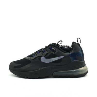 Nike Damen Air Max 270 React Sneaker Schwarz/Blau Atmungsaktiv, Gepolstert EU 38