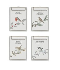 East of India Birds Clip Pad memo note pad mini clip board to do list xmas gift