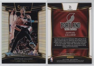 2018-19 Panini Select Concourse Silver Prizm Damian Lillard #43