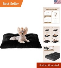 Ultra Soft Faux Fur Dog Bed for Small Breeds - Machine Washable  Non-Slip