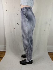 Vintage 50s Plaid Pants Side Zip 29   Trousers Pearl Snap Rockabilly