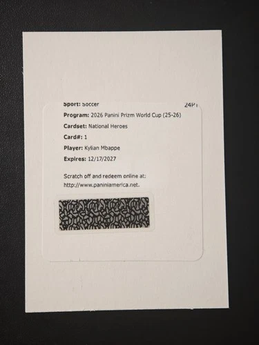 2026 Panini Prizm Kylian Mbapp RAW