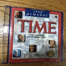 Time 1995 Almanac CD ROM / Macintosh Computer Software