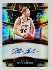 Brian Scalabrine 2022-23 Panini Select Selections Silver Prizm Autograph Auto