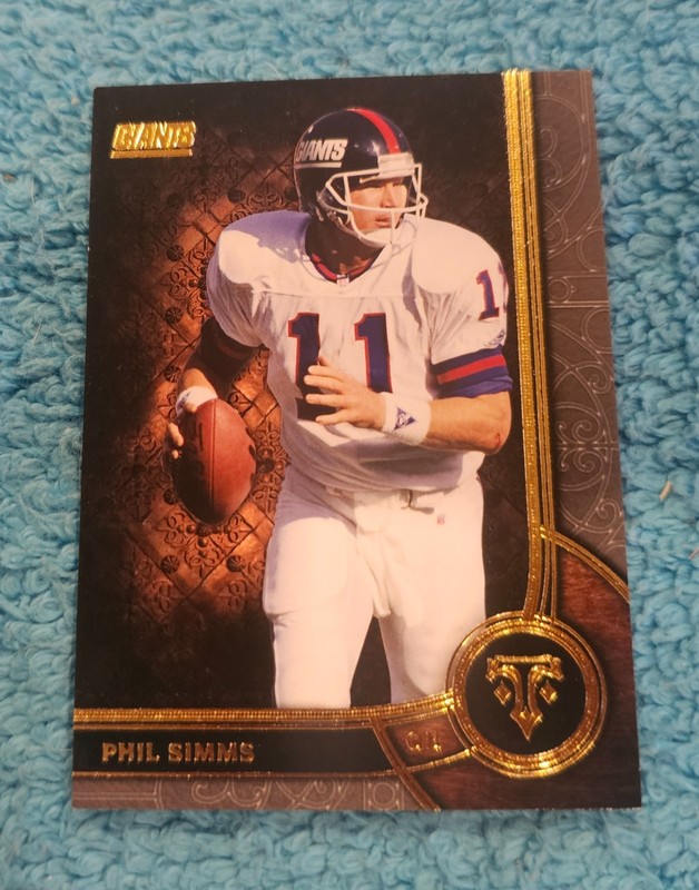 L) 2015 Topps Triple Threads NFL Phil Simms New York Giants NO82