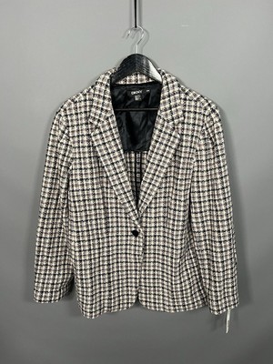 DKNY WOLLMANTEL - UK16 - NEU MIT ETIKETT - Damen