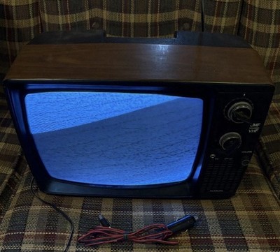 Vintage Alaron 12'' Television Black &White Model 667T  TURNS ON W/ Original Box