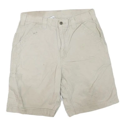 CARHARTT Hommes Short Beige Décontracté M W32 Durable Coton Mélange Travail - Photo 1/4