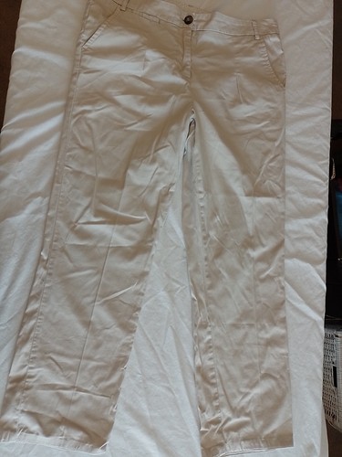 Damen Hose Maine Größe 14s Taschen Beige 24532