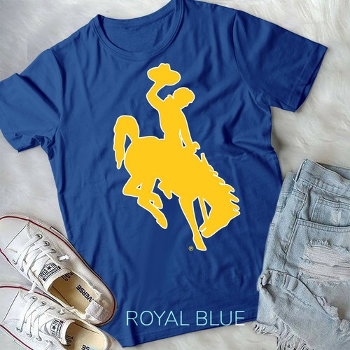 Mens Wyoming Cowboys Apparel Brown Cowboys Icon T-Shirt Unisex T-shirt - Picture 8 of 11