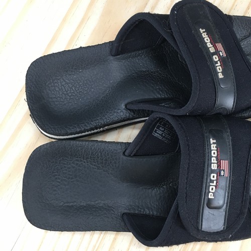 Sandalias deportivas Polo para mujer 8 extensiones negras punta abierta sin cordones gancho y bucle cómodas - Imagen 13 de 16