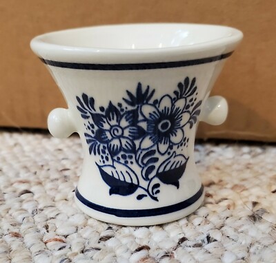 Blauw Delft Small Vase Made in Holland, 2.125'' blue Pimafucin Microfarm-delft